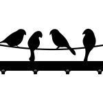 Hakenleiste Vögel 40 cm