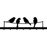 Hakenleiste Vögel 90 cm