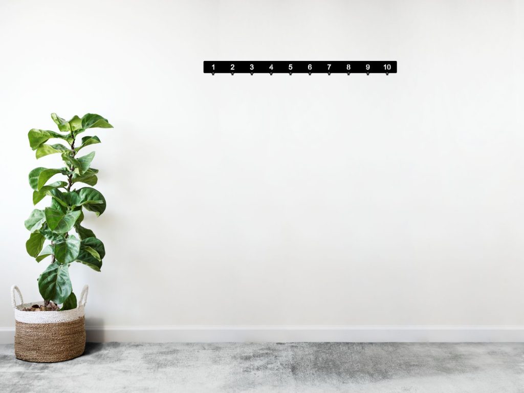 Garderobenleiste mit Nummern 100 cm - Image 2