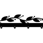 Garderobenhaken Zweig 40 cm