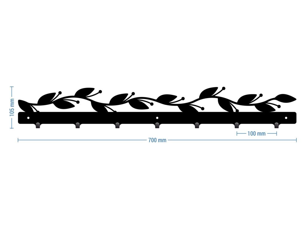 Garderobenhaken Zweig 70 cm - Image 3