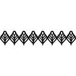 Garderobenhaken Ornament 100 cm