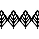 Garderobenhaken Ornament 40 cm