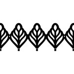 Garderobenhaken Ornament 50 cm