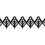 Garderobenhaken Ornament 70 cm