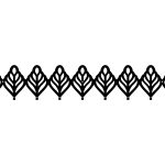 Garderobenhaken Ornament 90 cm