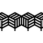 Garderobenhaken Cube 40 cm