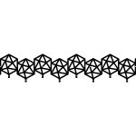 Garderobenhaken Geometric 100 cm