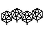 Garderobenhaken Geometric 40 cm