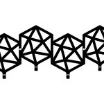 Garderobenhaken Geometric 40 cm