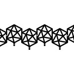 Garderobenhaken Geometric 60 cm