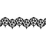 Garderobenhaken Geometric 80 cm