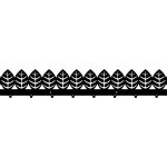 Garderobenleiste Blätter 100 cm