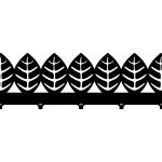 Garderobenleiste Blätter 50 cm