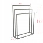 Handtuchständer dreifach Edelstahl geschliffen M - Image 2