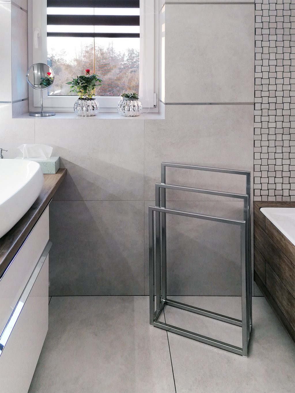 Handtuchhalter stehend dreifach Chrom S - Image 3