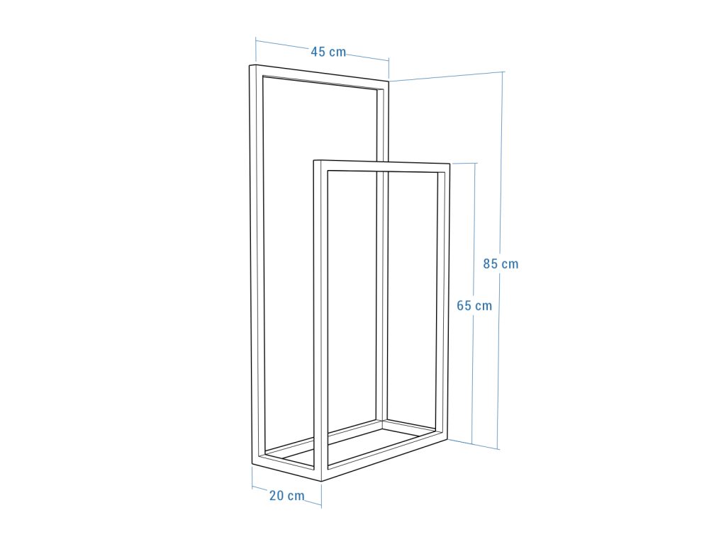 Handtuchhalter stehend Edelstahl poliert Chrom S - Image 5