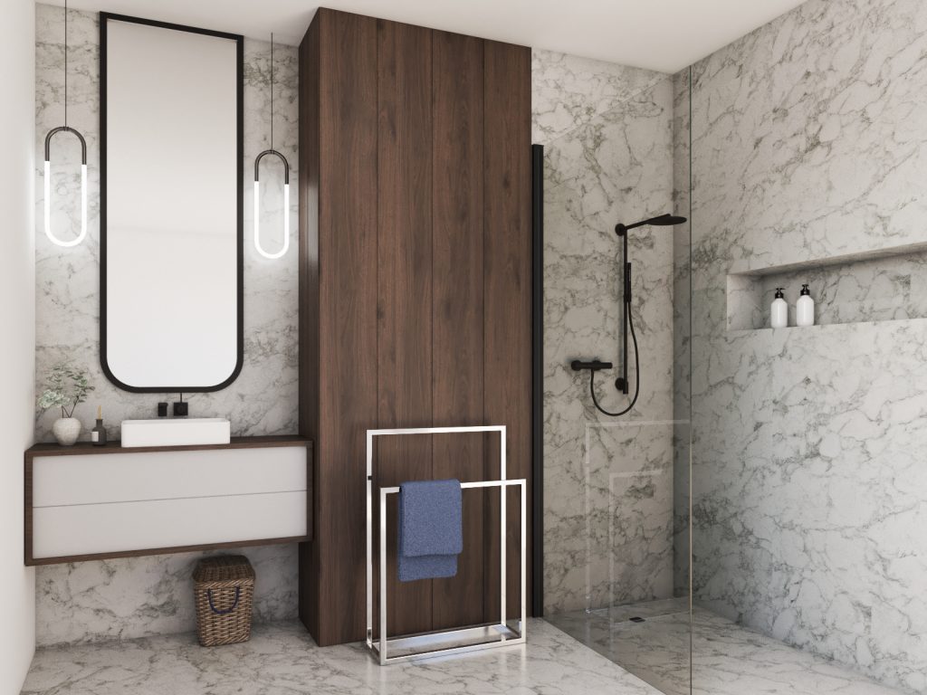 Handtuchhalter stehend Edelstahl poliert Chrom M - Image 3