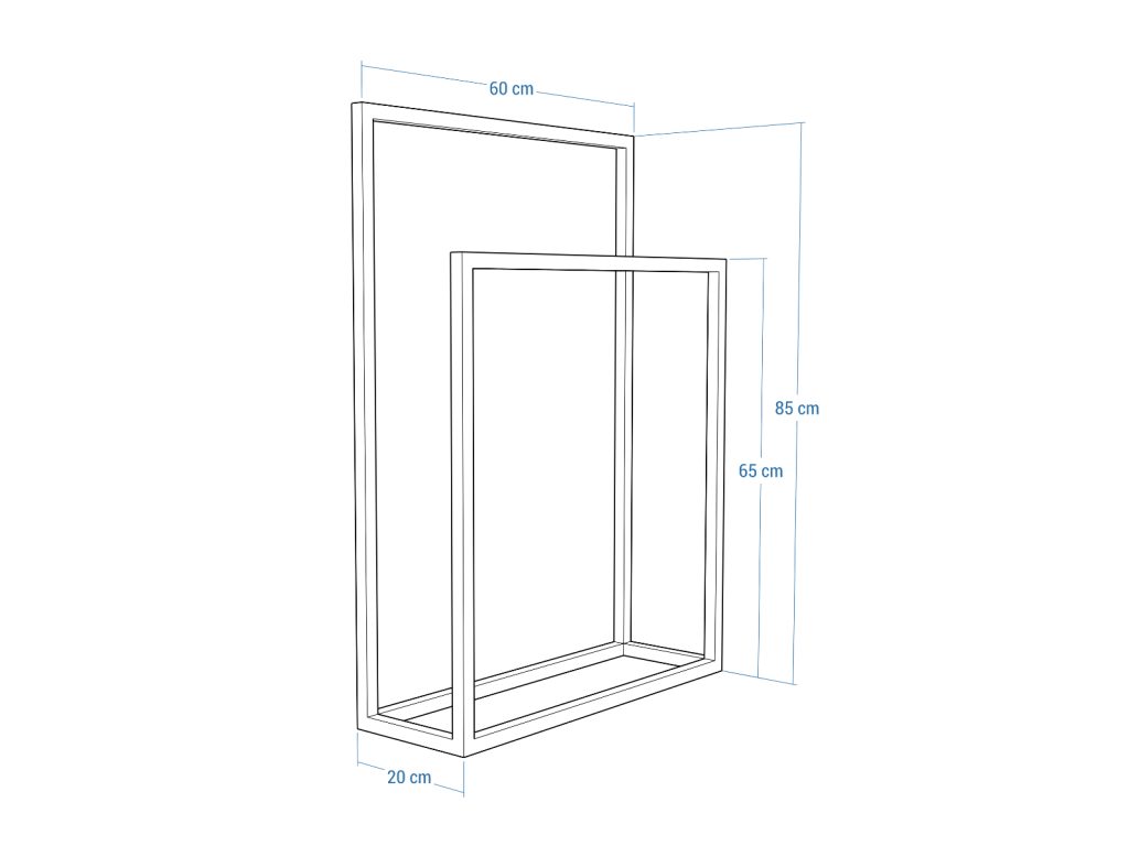 Handtuchhalter stehend Edelstahl poliert Chrom M - Image 5