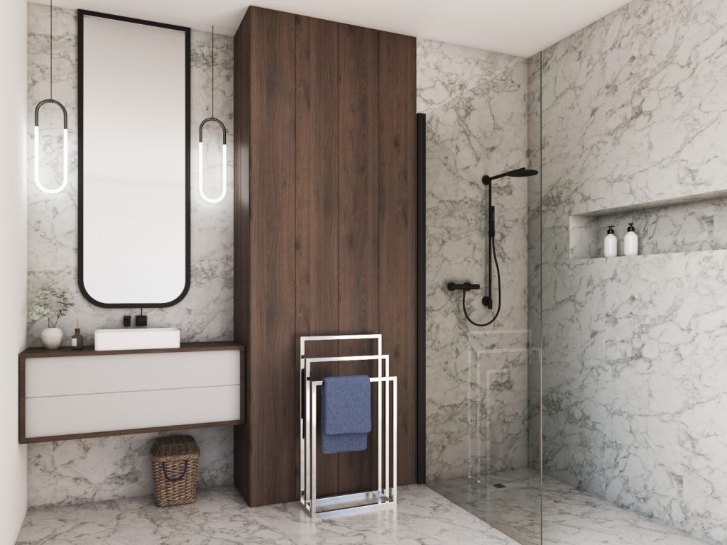 Handtuchhalter stehend dreifach Chrom S - Image 4