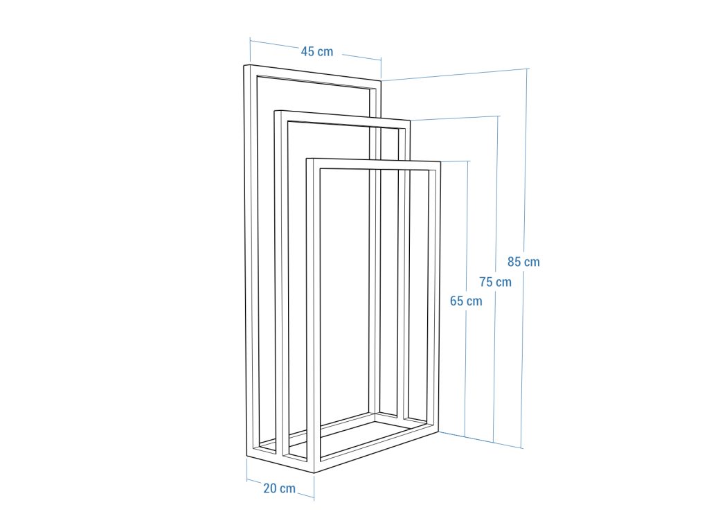 Handtuchhalter stehend dreifach Chrom S - Image 6
