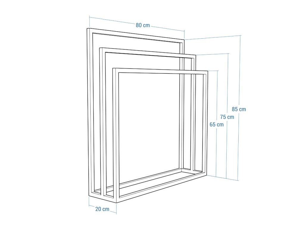 Handtuchhalter stehend dreifach Chrom L - Image 5