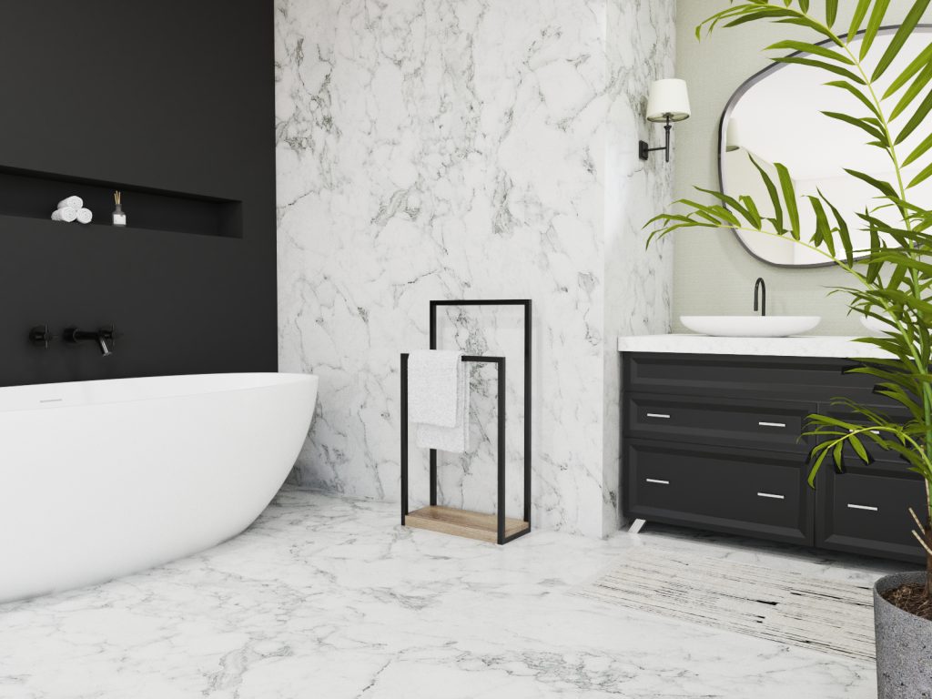 Handtuchständer mit Holzfuß S - Image 3