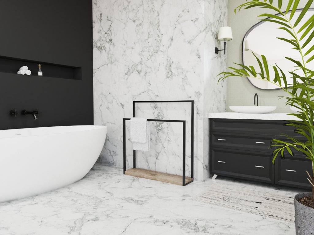 Handtuchständer mit Holzfuß L - Image 3