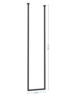 Decken-Handtuchhalter einzeln Lang XS - Image 4