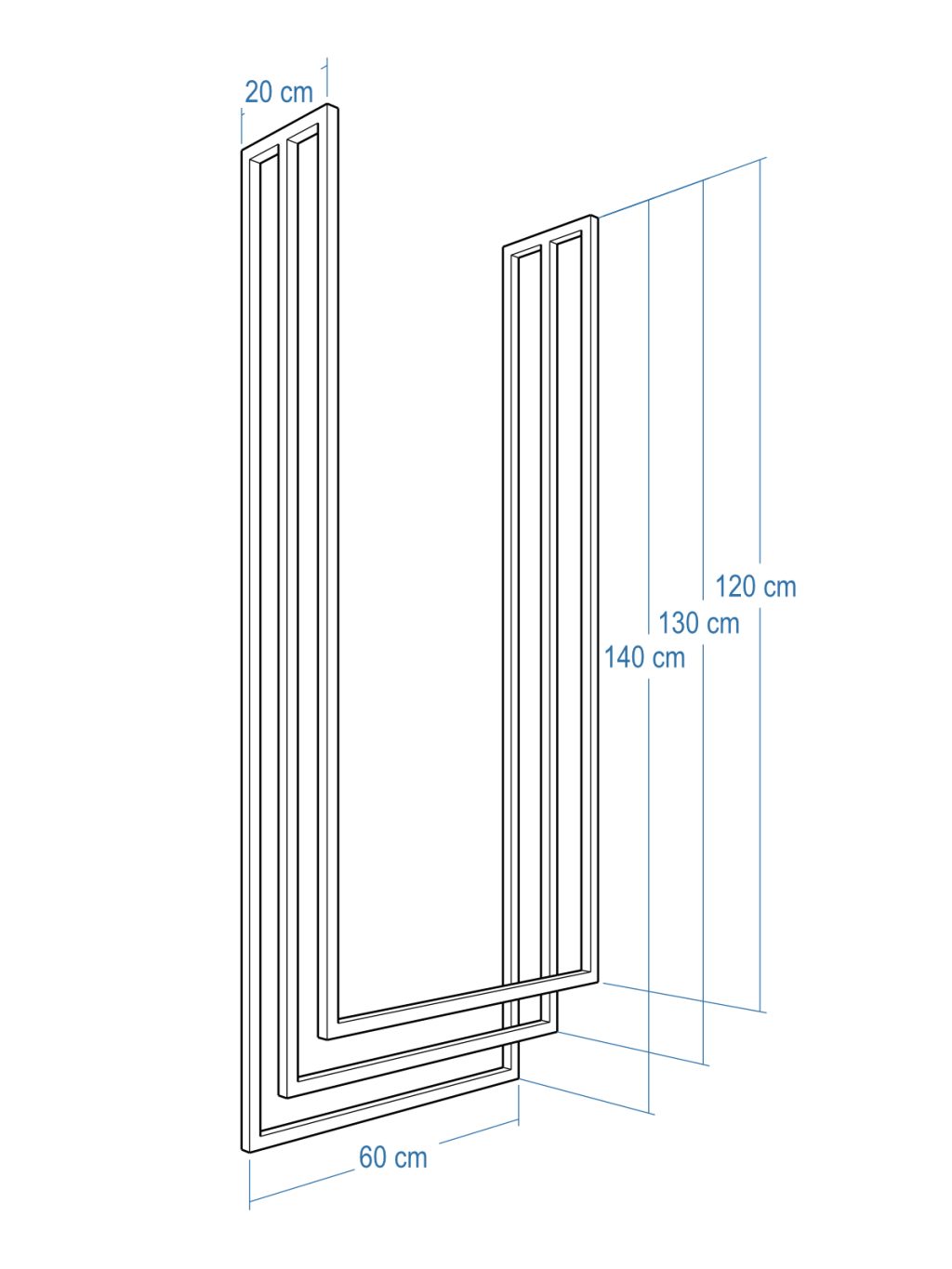 Decken-Handtuchhalter Long dreifach M - Image 4