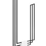 Decken-Handtuchhalter Long dreifach L