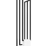 Decken-Handtuchhalter dreifach XS