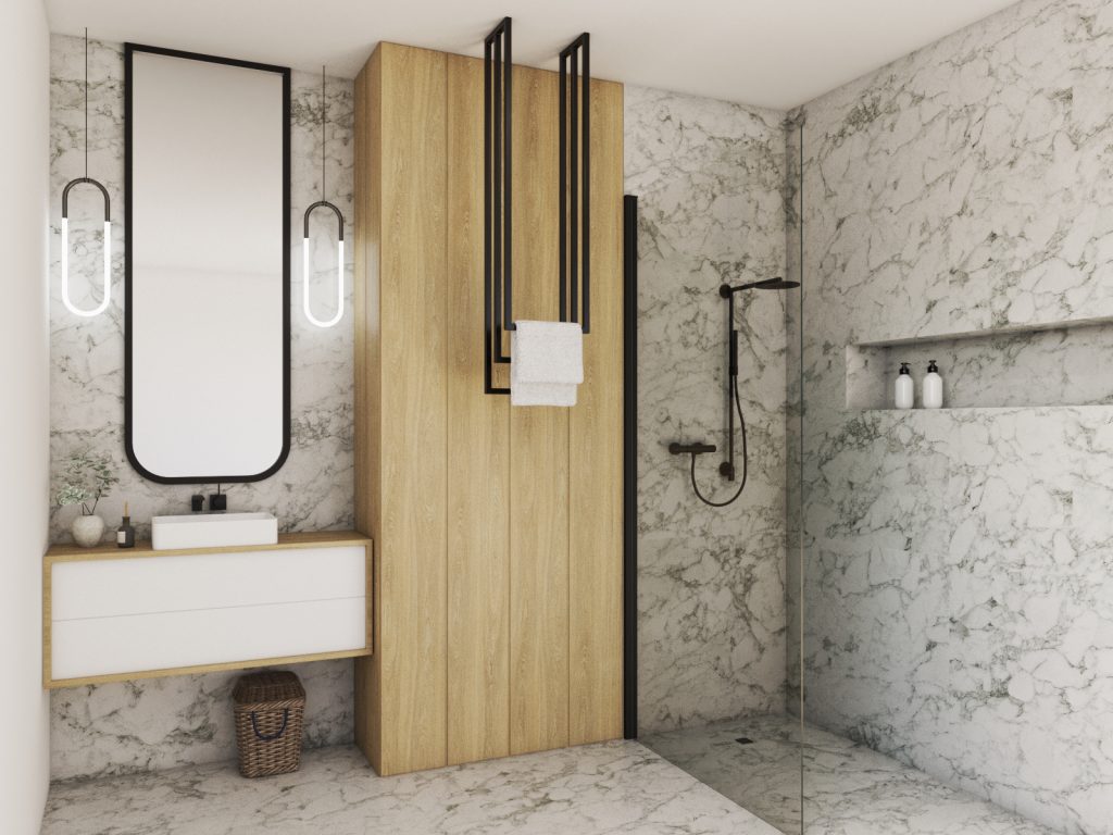 Decken-Handtuchhalter dreifach XS - Image 3