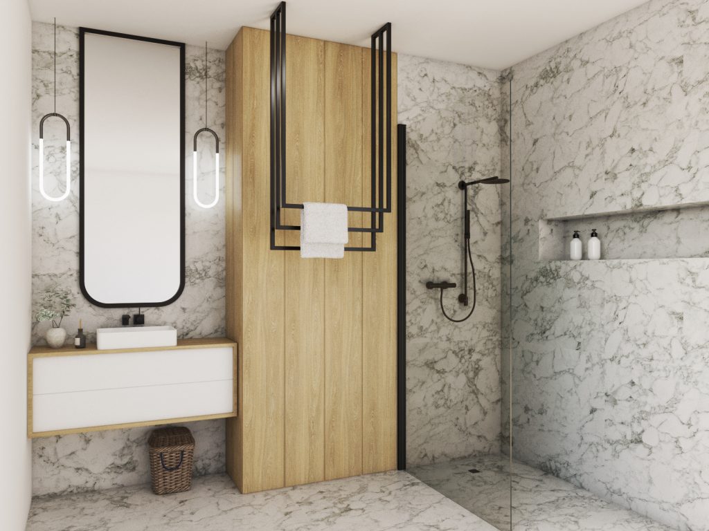 Decken-Handtuchhalter dreifach M - Image 3