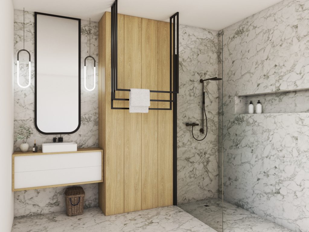 Decken-Handtuchhalter dreifach L - Image 3