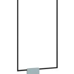 Decken-Handtuchhalter einzeln Lang zum Gipskarton L