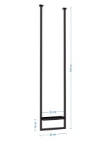 Decken-Handtuchhalter Lang mit Fach XS - Image 4