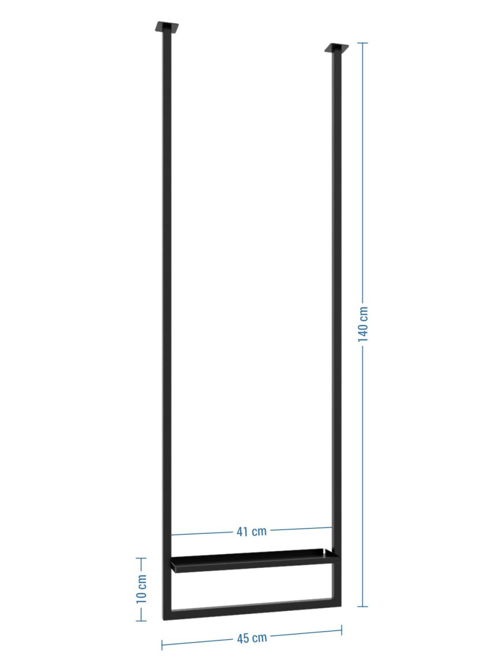 Decken-Handtuchhalter Lang mit Fach S - Image 4