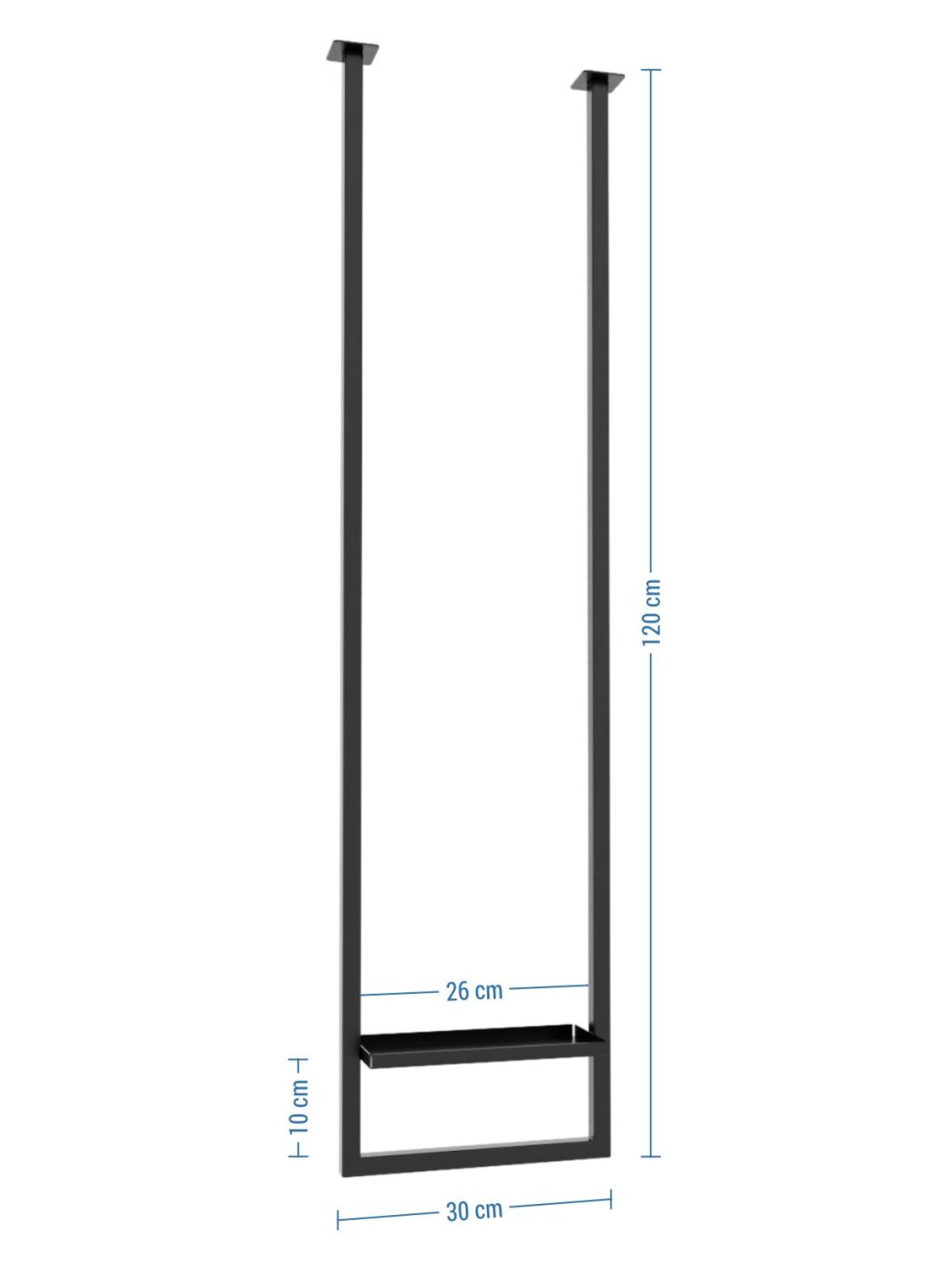 Decken-Handtuchhalter mit Fach XS - Image 4