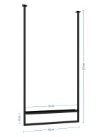 Decken-Handtuchhalter mit Fach M - Image 4