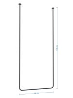 Decken-Handtuchhalter einzeln Tube Lang M - Image 4