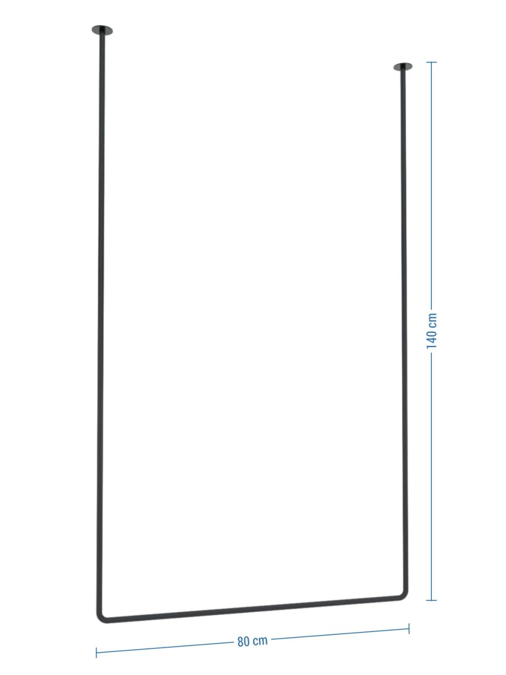 Decken-Handtuchhalter einzeln Tube Lang L - Image 4
