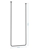 Decken-Handtuchhalter einzeln Tube S - Image 4