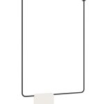 Decken-Handtuchhalter einzeln Tube L