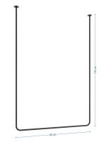 Decken-Handtuchhalter einzeln Tube L - Image 4