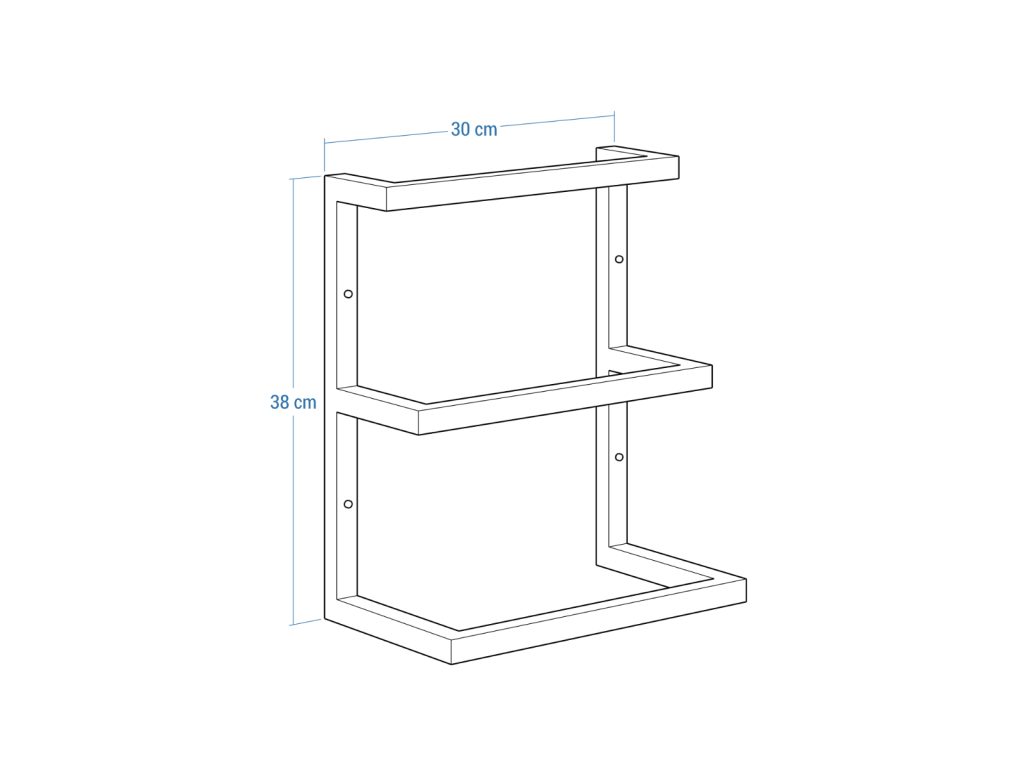 Wand-Handtuchhalter dreifach Edelstahl XS - Image 5