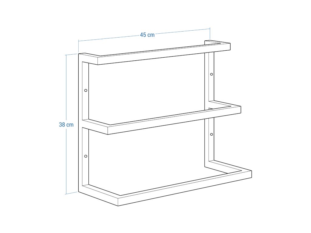 Wand-Handtuchhalter dreifach Edelstahl S - Image 5
