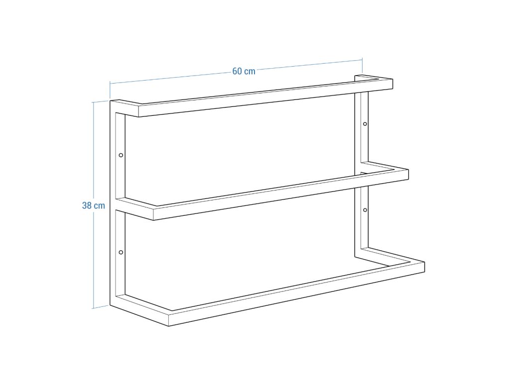 Wand-Handtuchhalter dreifach Edelstahl M - Image 5