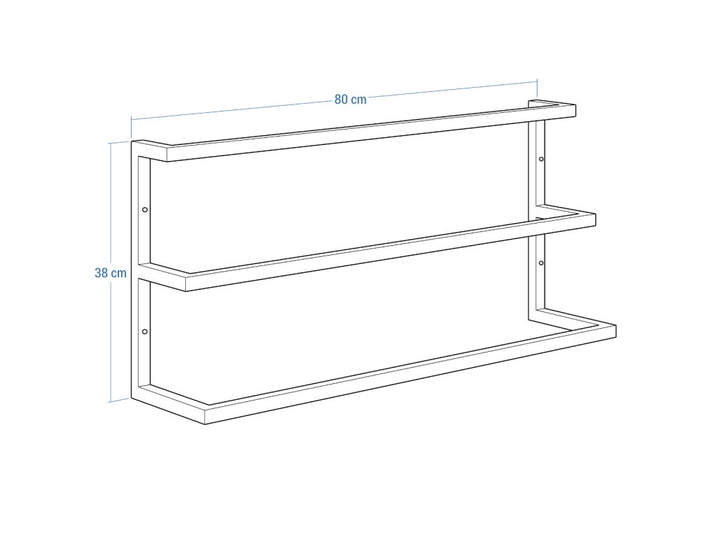 Wand-Handtuchhalter dreifach L - Image 4