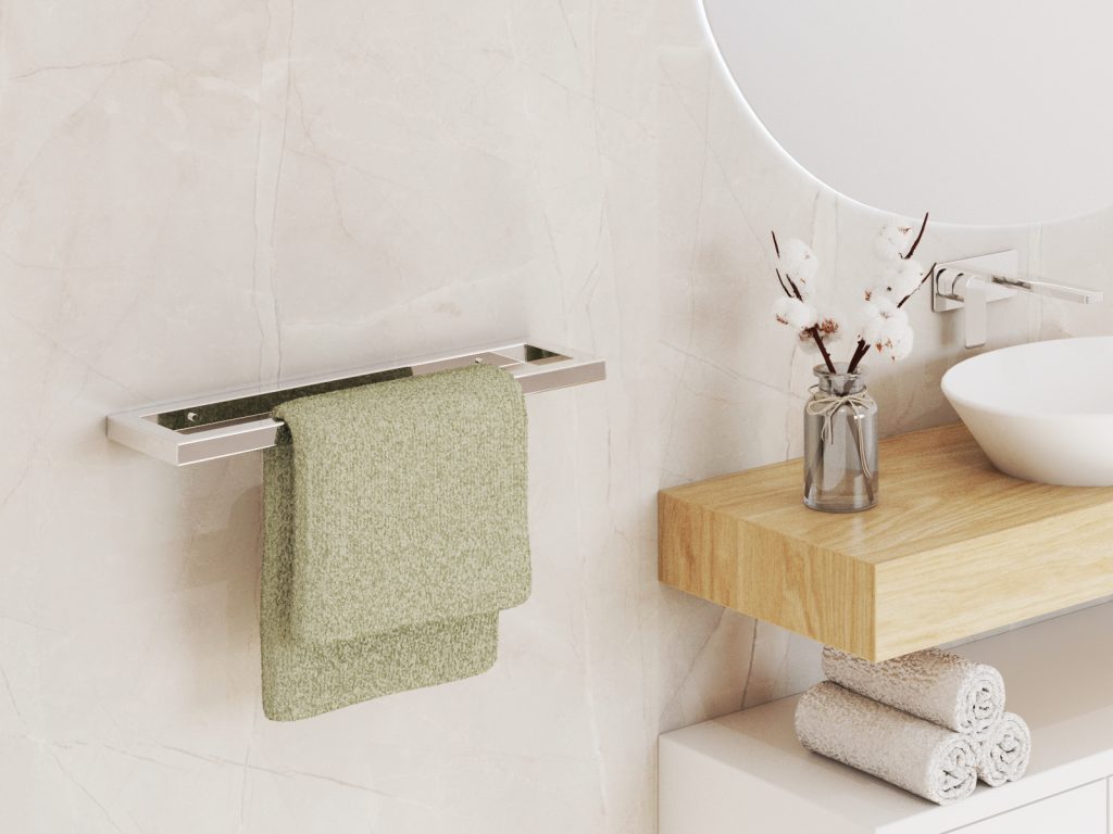 Wand-Handtuchhalter einzeln B Edelstahl S - Image 3